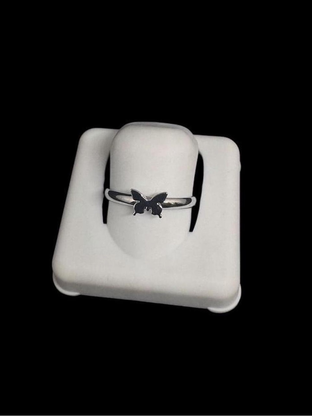 Mini Silver Tone Butterfly Ring – Size 6½